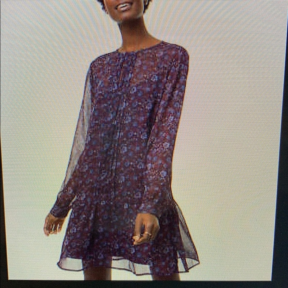 🌟Host Pick✨Loft-Floral Pleated Flounce Dress - Picture 5 of 7